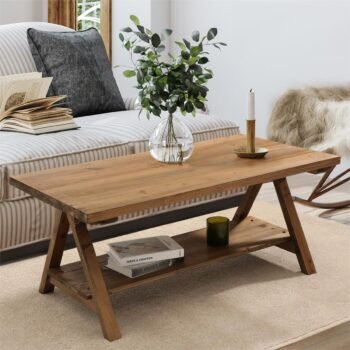 Solid wood coffee table