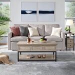 Lift-up coffee table